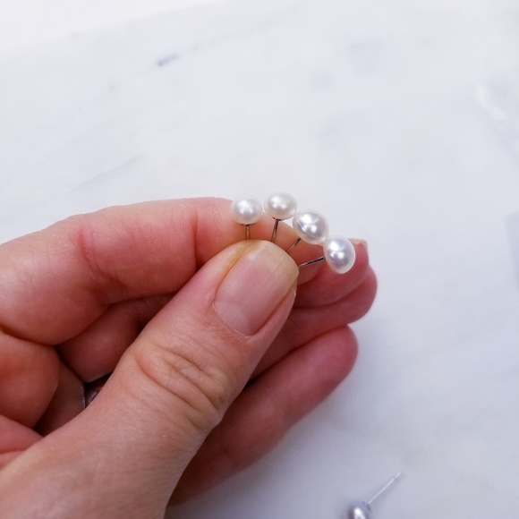 8mm Freshwater Pearl .925 Sterling Silver Studs - Picture 6 of 8